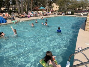 A heated pool