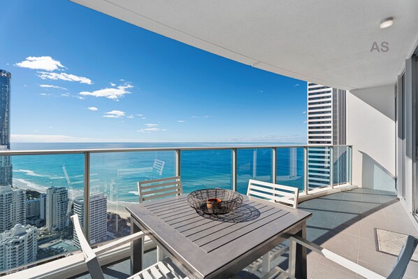 Lvl 39 (Above Hilton) - 2 Bedrooms, Accessible, Ocean View | Balcony view