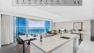 Lvl 39 (Above Hilton) - 2 Bedrooms, Accessible, Ocean View | Living area | TV, DVD player