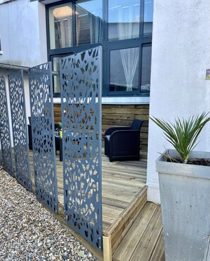 Terrace/patio - In the very heart of Honfleur, 50sq.m of JOY for 2 people (Honfleur)