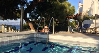 Great beachfront villa with private pool and garden for 10/12 people