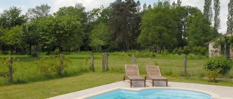 A heated pool