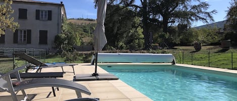 Una piscina riscaldata