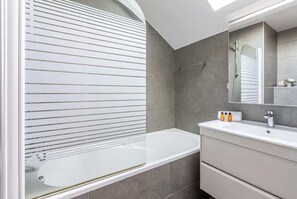 Hair dryer, towels