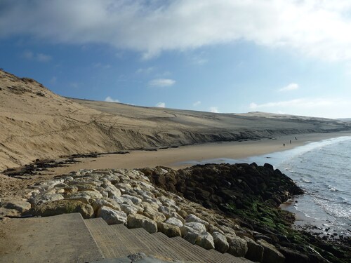 In the heart of the Bassin d'Arcachon, on the edge of the salt marshes and the coastal path.