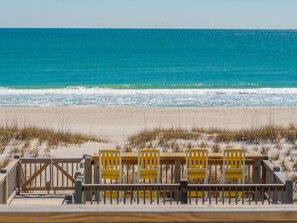 On the beach - Serendipity | Oceanfront + Covered Porch! (Topsail Beach)