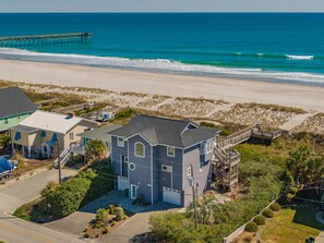 Exterior - Serendipity | Oceanfront + Covered Porch! (Topsail Beach)