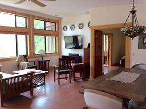 Interior - Private, upscale, riverfront cabin, sleeps 6; amazing amenities to dazzle (Three Rivers)