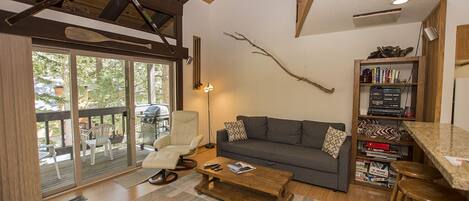 Una televisión, una chimenea, un reproductor de DVD