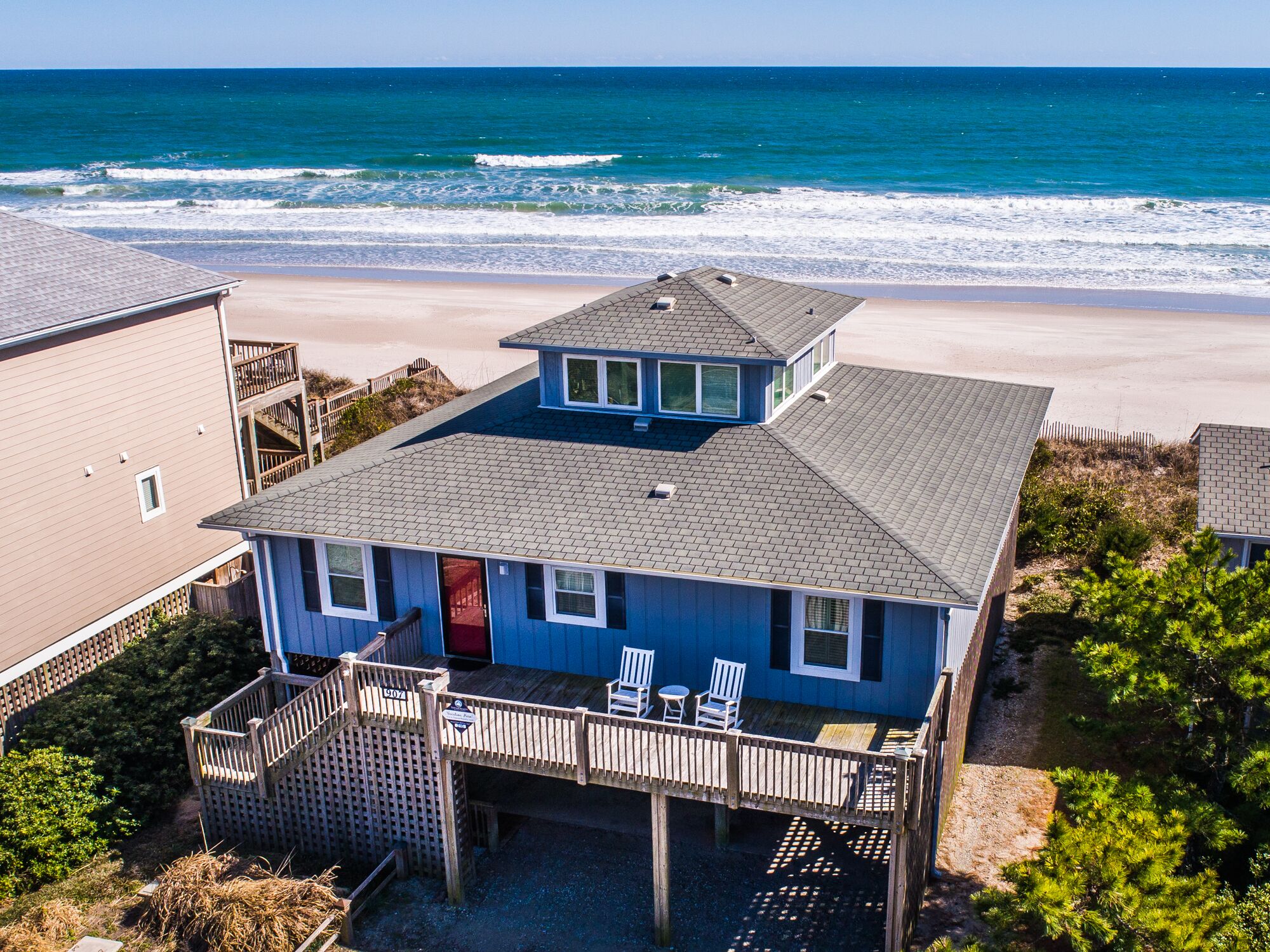 All About The View Oceanfront In Topsail Beach, Topsail Beach, NC Vacation Rental Private