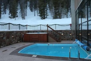 Una piscina riscaldata
