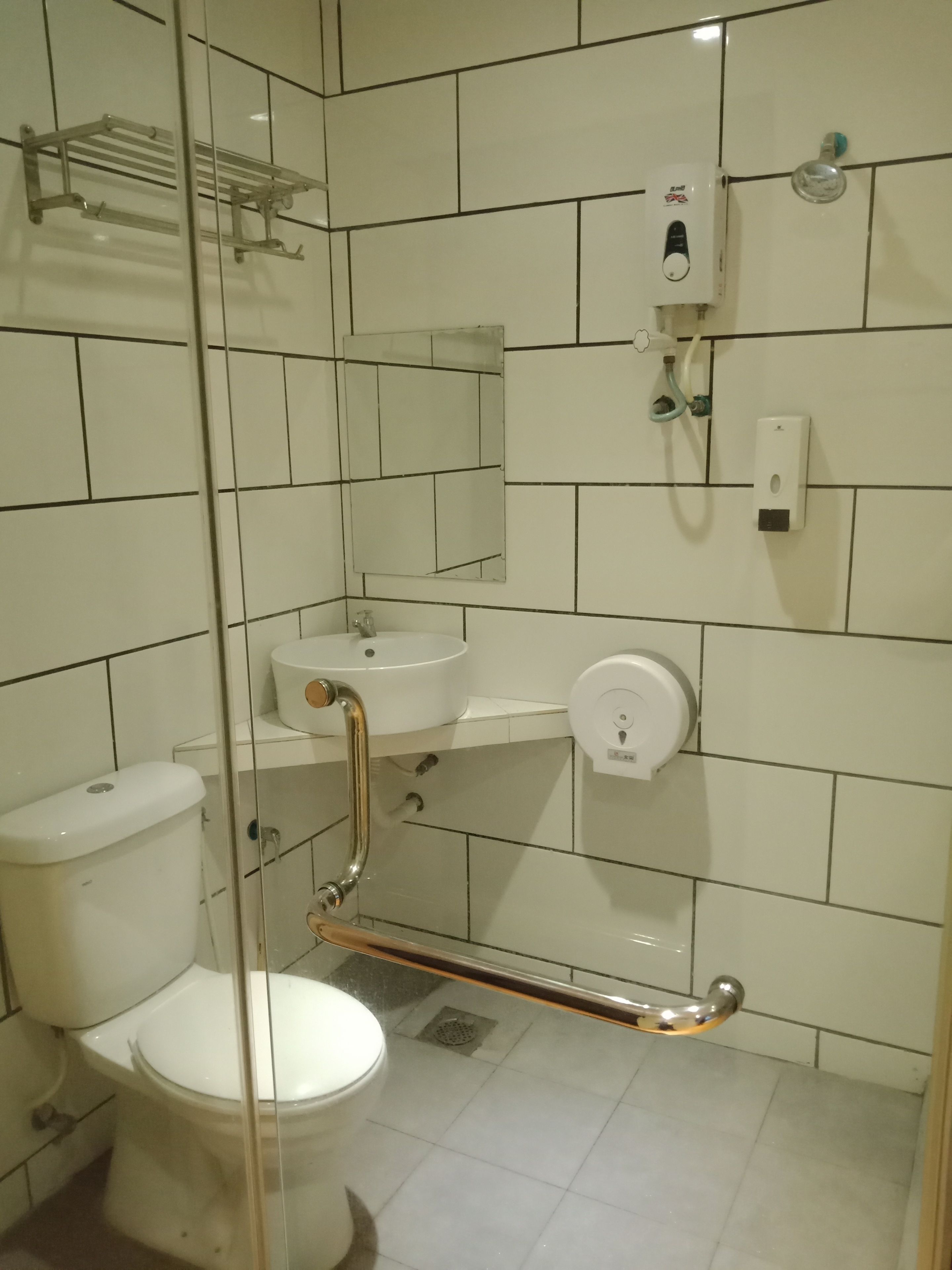 deluxe double room, 1 queen bed | bathroom | shower, free toiletries, hair dryer, bidet