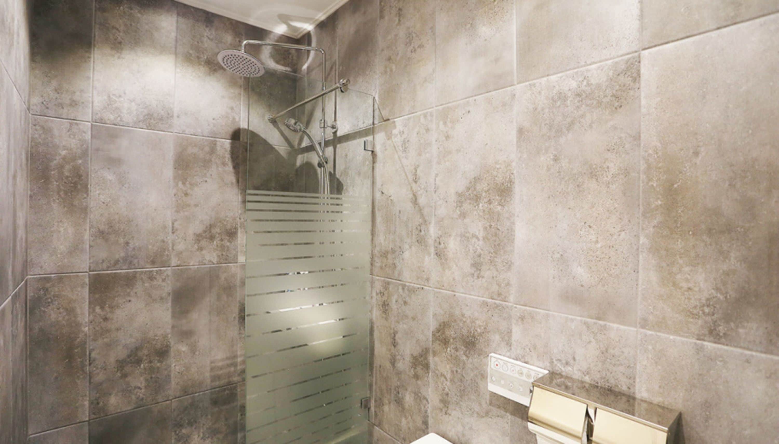 twin room, shower (netflix, disney+, watcha, laftel available) | bathroom | free toiletries, hair dryer, bathrobes, slippers