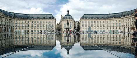 Vue sur la ville depuis l’hébergement