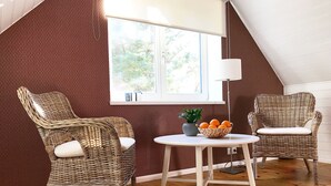 Hus, 3 soverom, tilgjengelighetstilpasset | 1 soverom, lydisolert og wi-fi (inkludert)