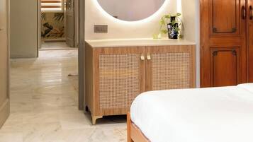 Quarto casal superluxo, 1 cama Queen, sacada | 1 quarto, roupas de cama de algodão egípcio, roupas de cama premium