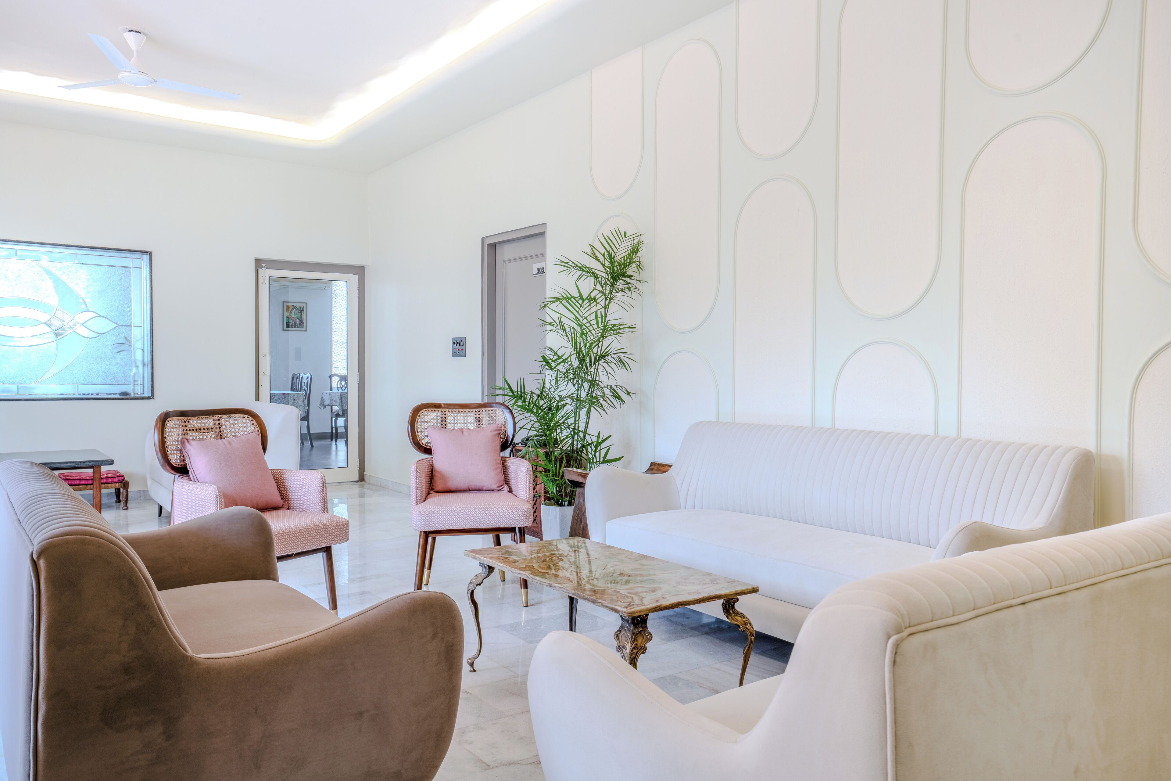 42-inch TV with cable channels