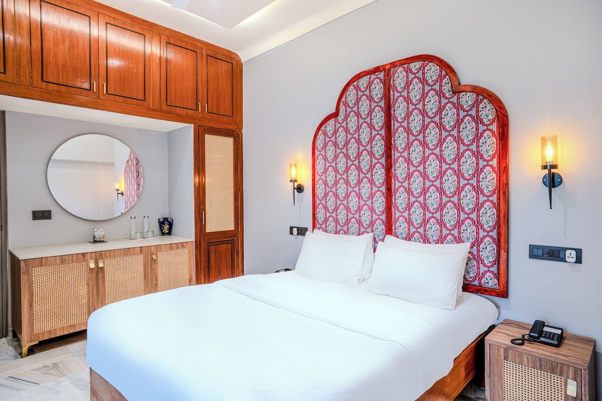 Quarto casal superluxo, 1 cama Queen, sacada | 1 quarto, roupas de cama de algodĂŁo egĂpcio, roupas de cama premium