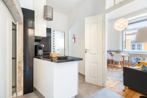 Standard Apartment, 2 Bedrooms | Private kitchen | Full-size fridge, microwave, oven, stovetop