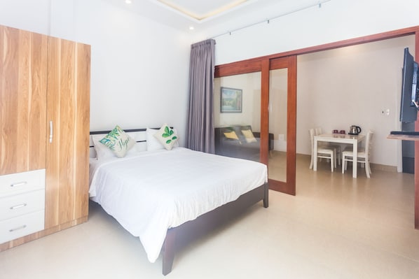 Departamento Deluxe, 1 habitación | Escritorio, tabla de planchar con plancha y wifi gratis 