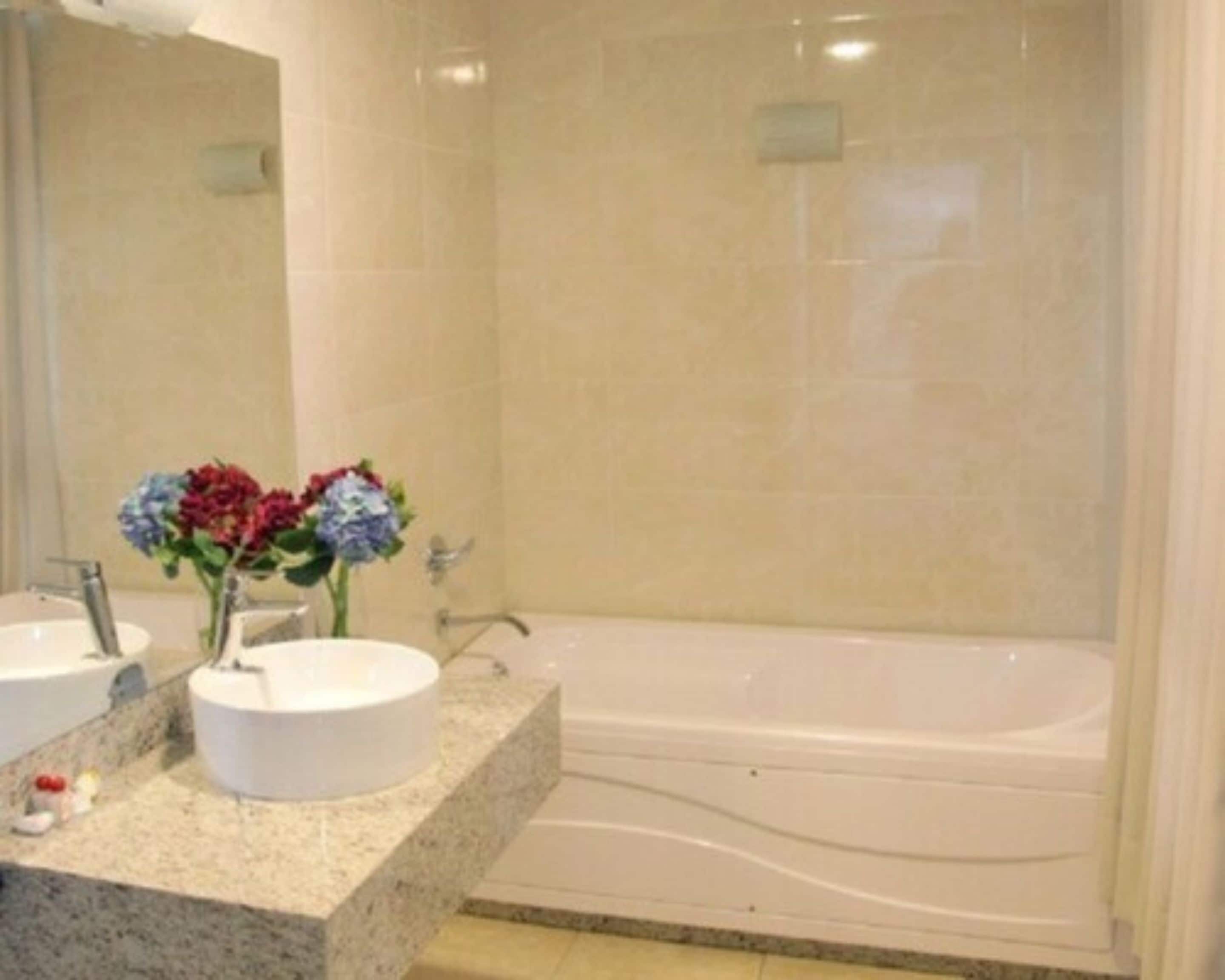 free toiletries, hair dryer, towels