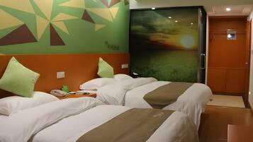 Blackout drapes, iron/ironing board, free WiFi