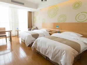 Deluxe Twin Room | Blackout curtains, iron/ironing board, free WiFi - GreenTree Inn Maanshan Hanshan District Jiuwu Square Hotel (Ma'anshan)