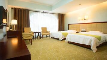 商務雙床房 | 房內夾萬、遮光窗簾/窗簾、熨斗/熨衫板、免費 Wi-Fi