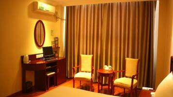 Blackout curtains, iron/ironing board, free WiFi