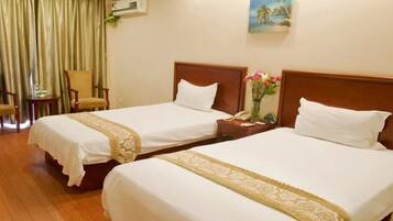 Blackout drapes, iron/ironing board, free WiFi