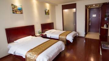 Blackout drapes, iron/ironing board, free WiFi