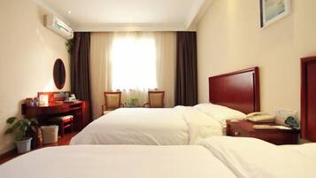 Blackout drapes, iron/ironing board, free WiFi