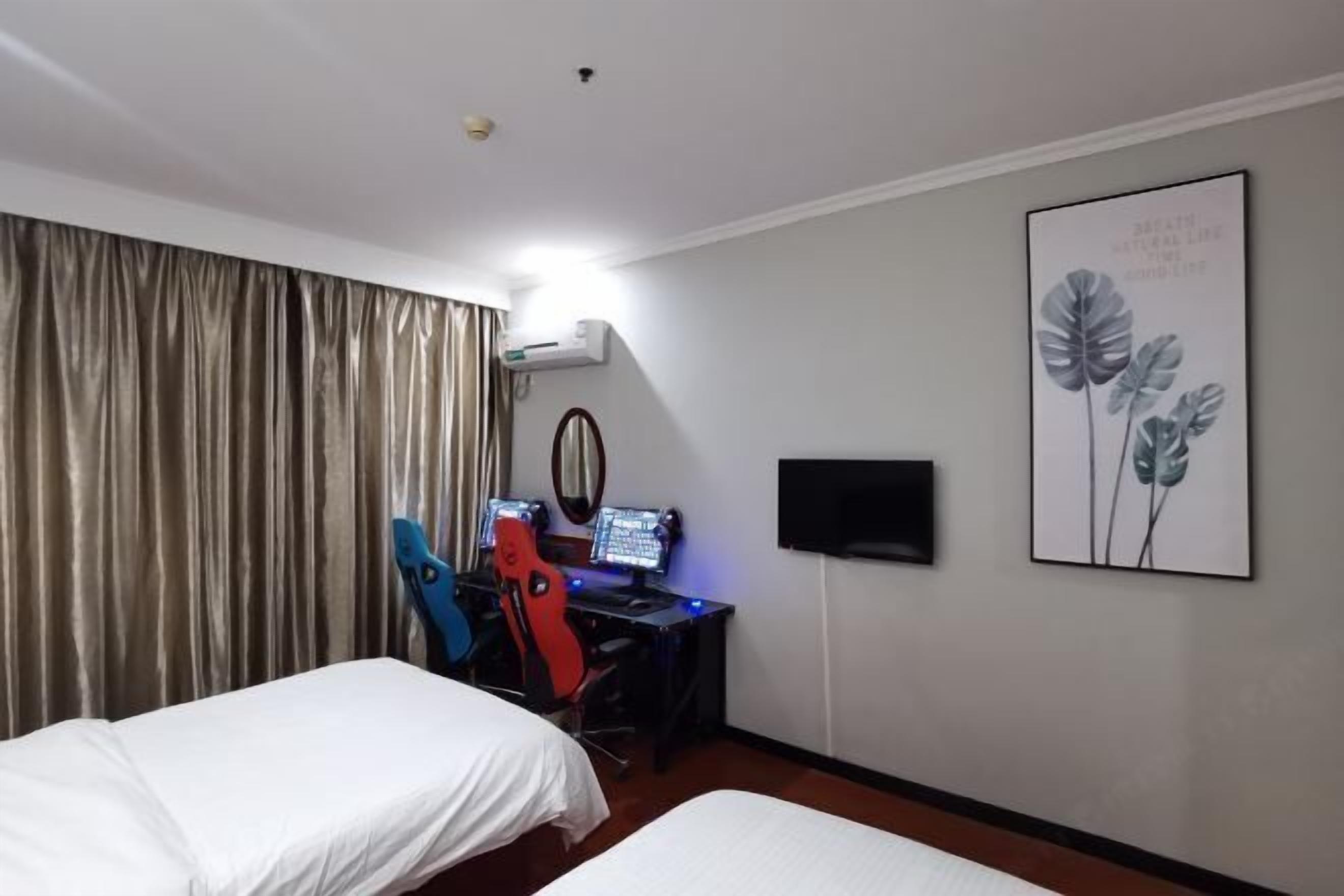 Blackout drapes, iron/ironing board, free WiFi