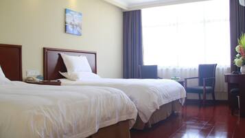 Blackout drapes, iron/ironing board, free WiFi