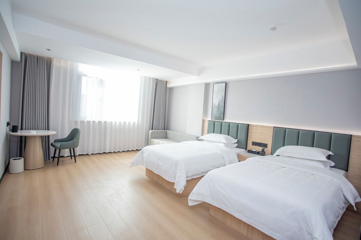 Blackout drapes, iron/ironing board (on request), WiFi (free)