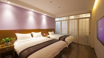 Blackout drapes, iron/ironing board, free WiFi