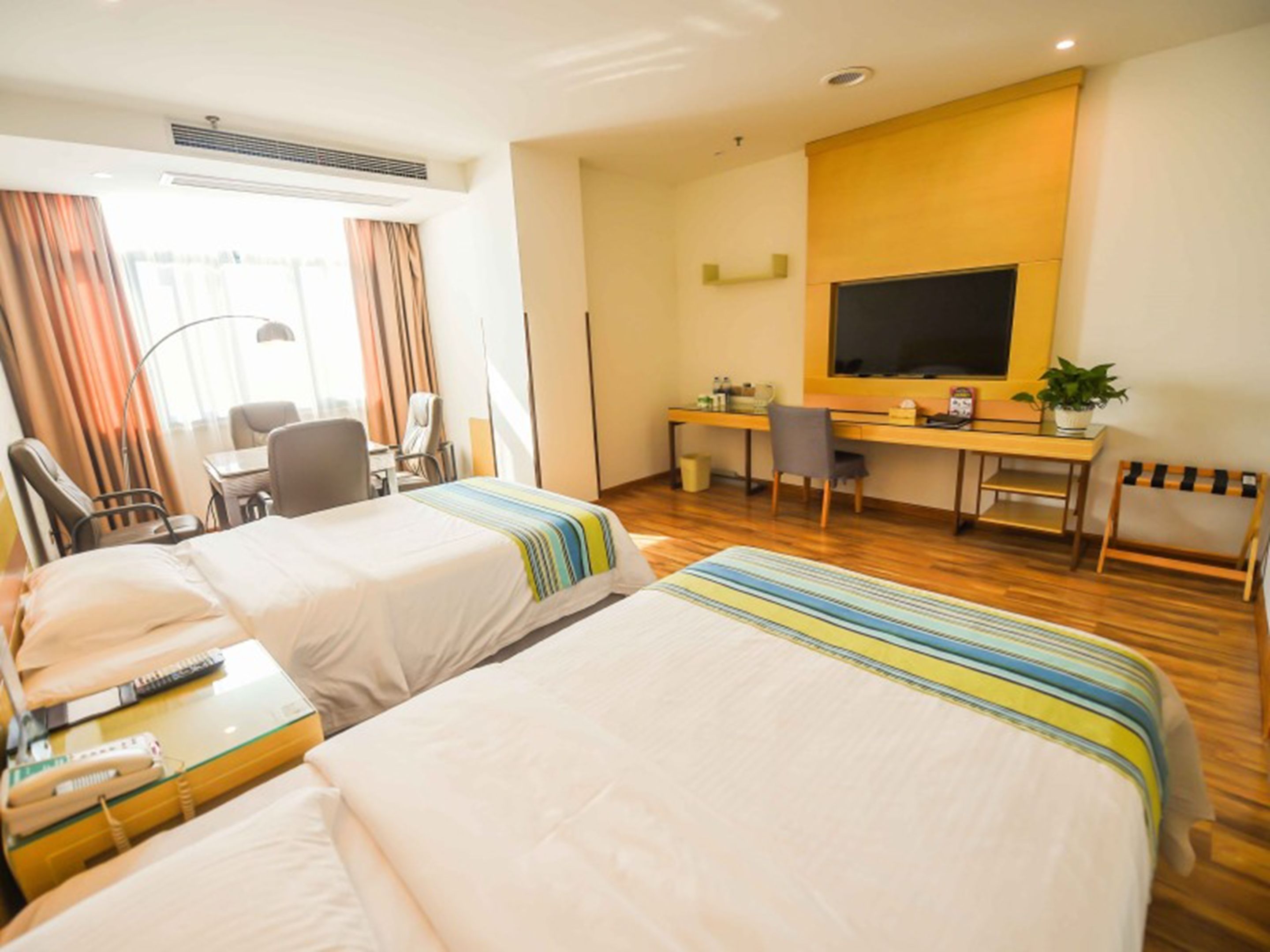 Blackout drapes, iron/ironing board, free WiFi