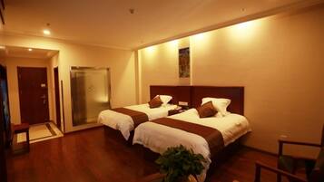 Blackout curtains, iron/ironing board, free WiFi