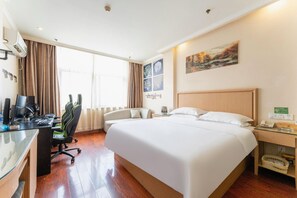 Blackout curtains, iron/ironing board, free WiFi