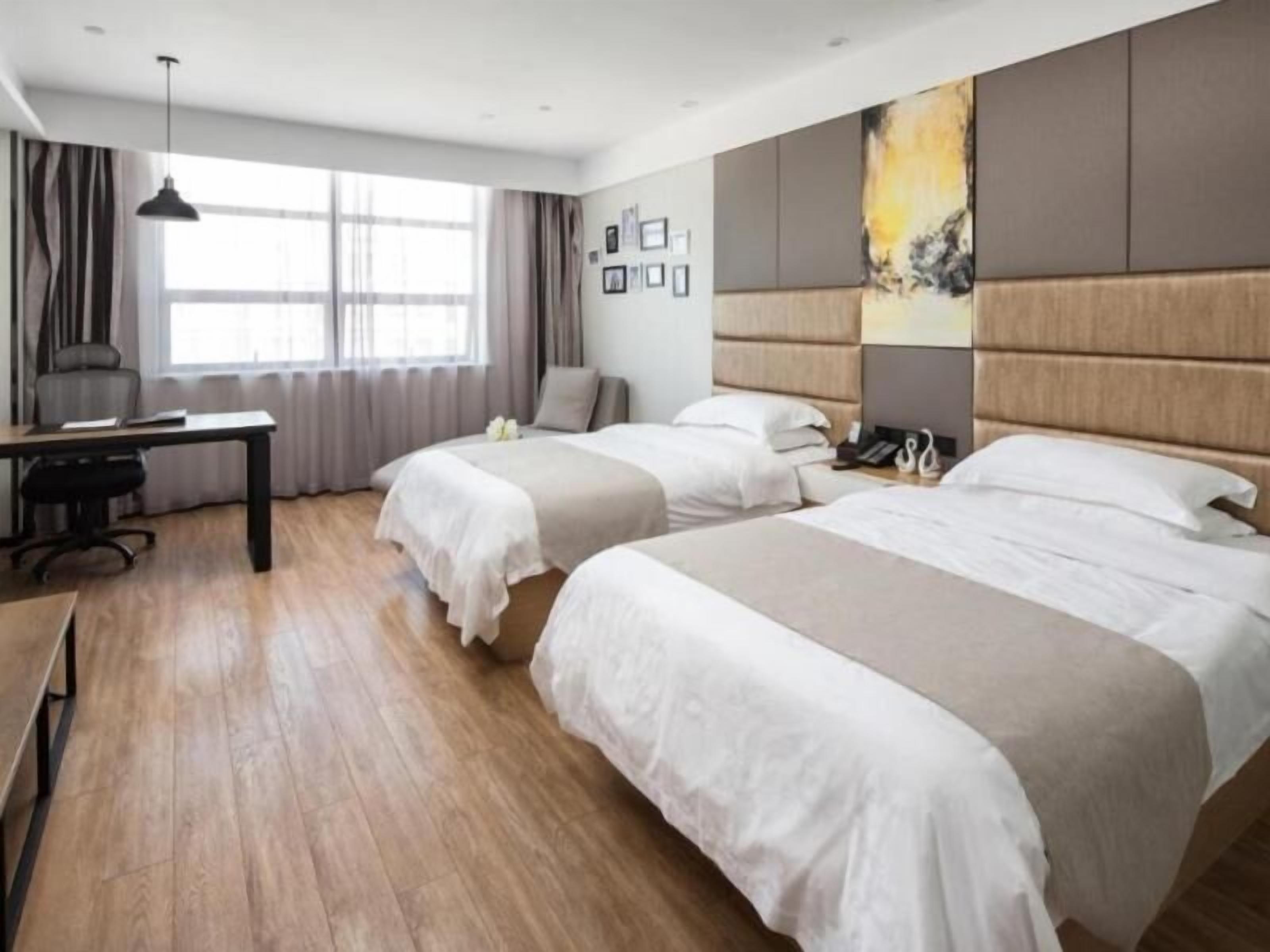 blackout curtains, iron/ironing board, free wifi