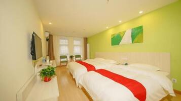 Blackout curtains, iron/ironing board, free WiFi