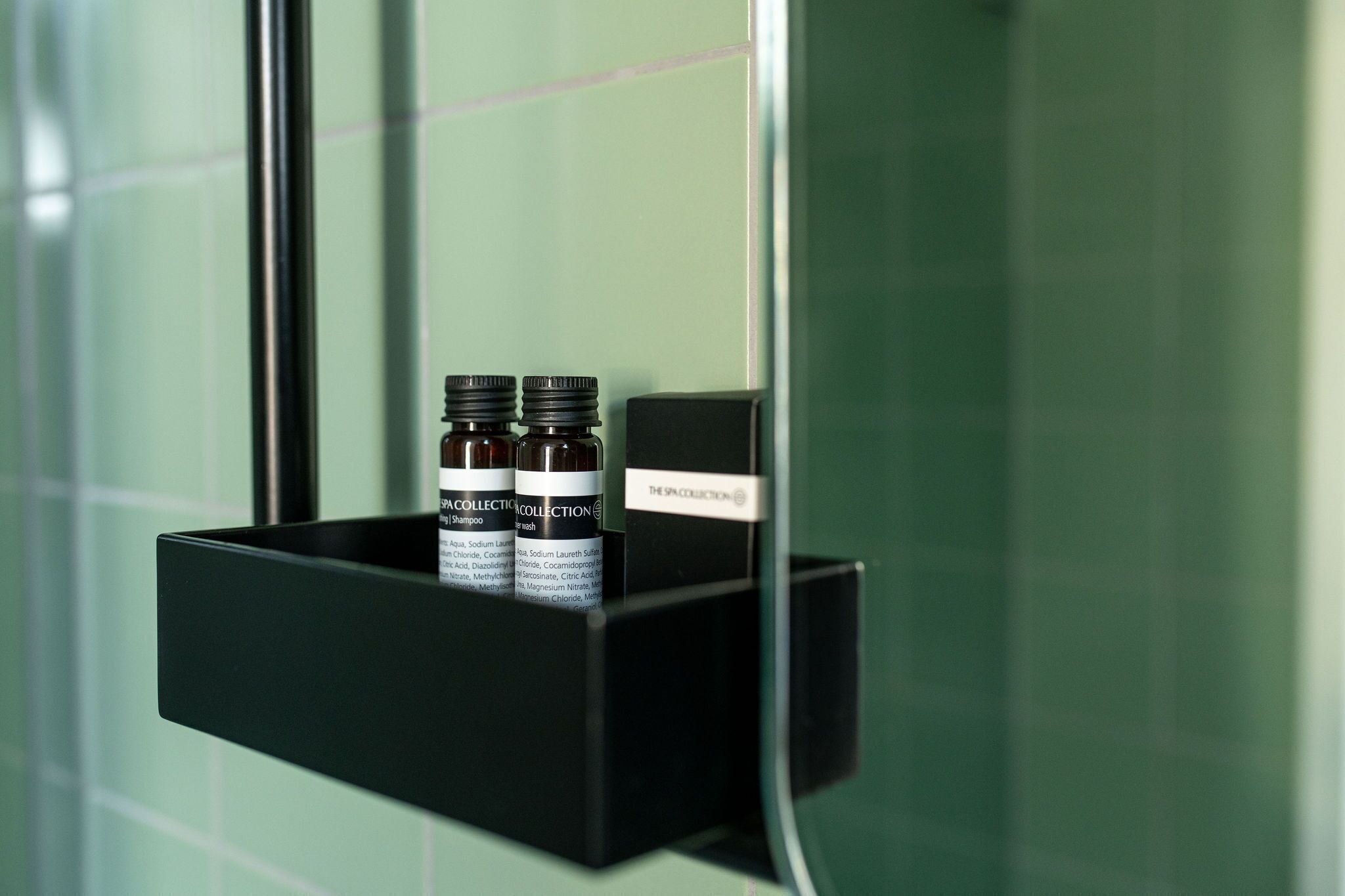 free toiletries, hair dryer, towels