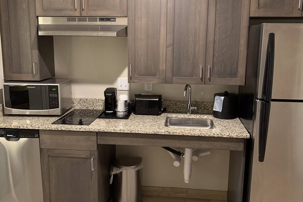 room, 1 king bed, accessible (accessible extended stay) | desk, laptop workspace, blackout curtains, iron/ironing board