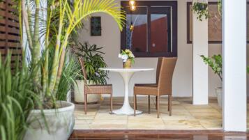 40-inch flat-screen TV with cable channels, TV