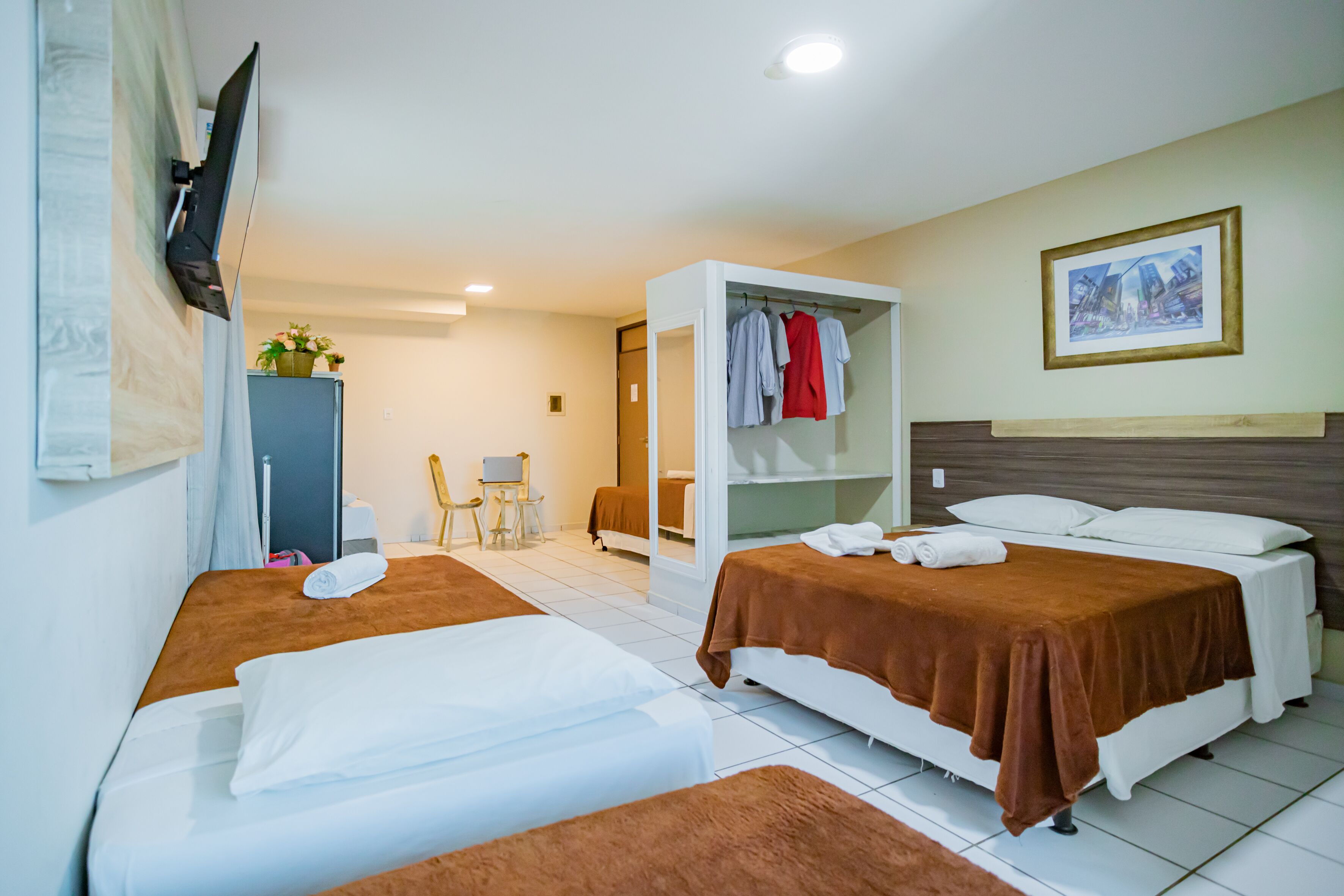 Family Apartment, 1 Bedroom | Minibar, desk, blackout drapes, iron/ironing board