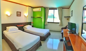 Minibar, desk, rollaway beds, free WiFi