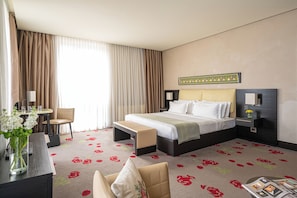 Ropa de cama de alta calidad y minibar