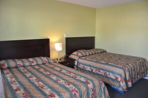 Room, 2 Double Beds, Non Smoking | Desk, free WiFi, bed sheets