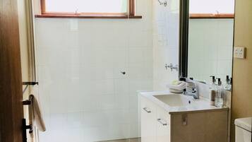 Towels, soap, shampoo