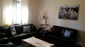 Télévision, cheminée, Netflix, lecteur de DVD